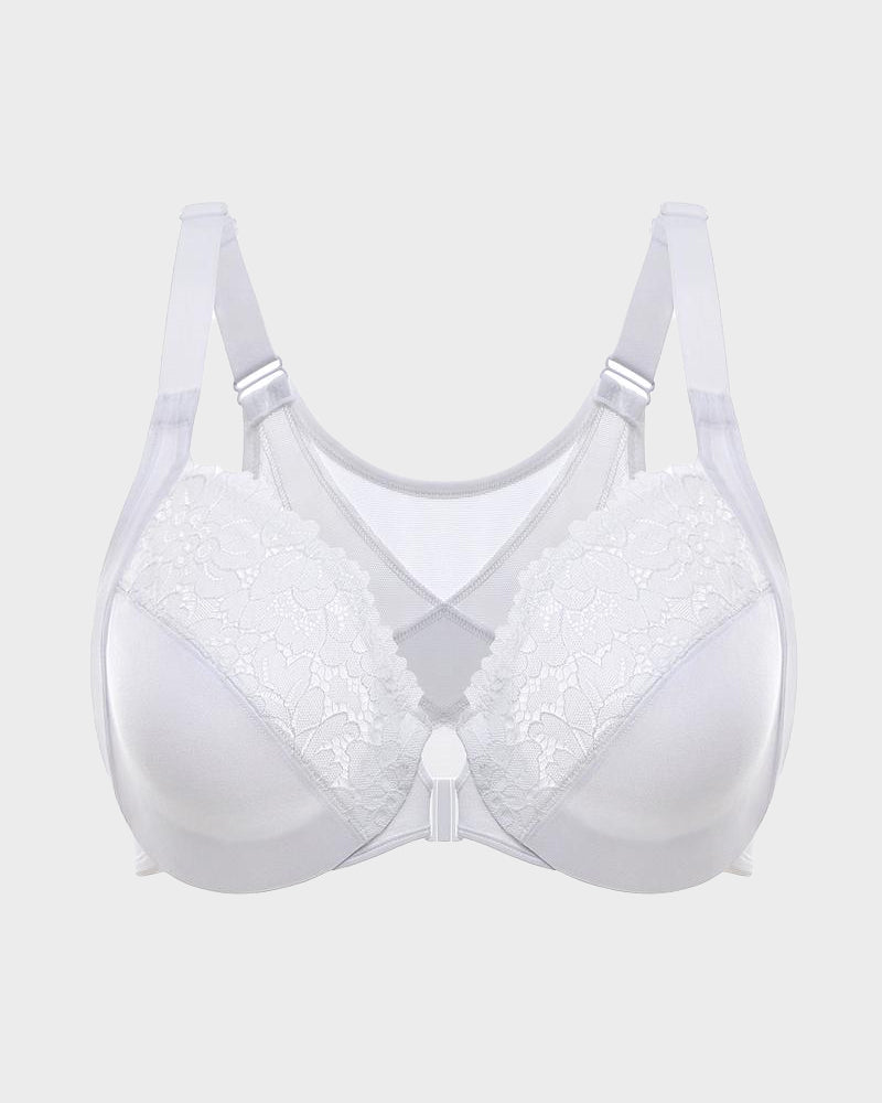 Lace Full Coverage Front Closure Posture Bra