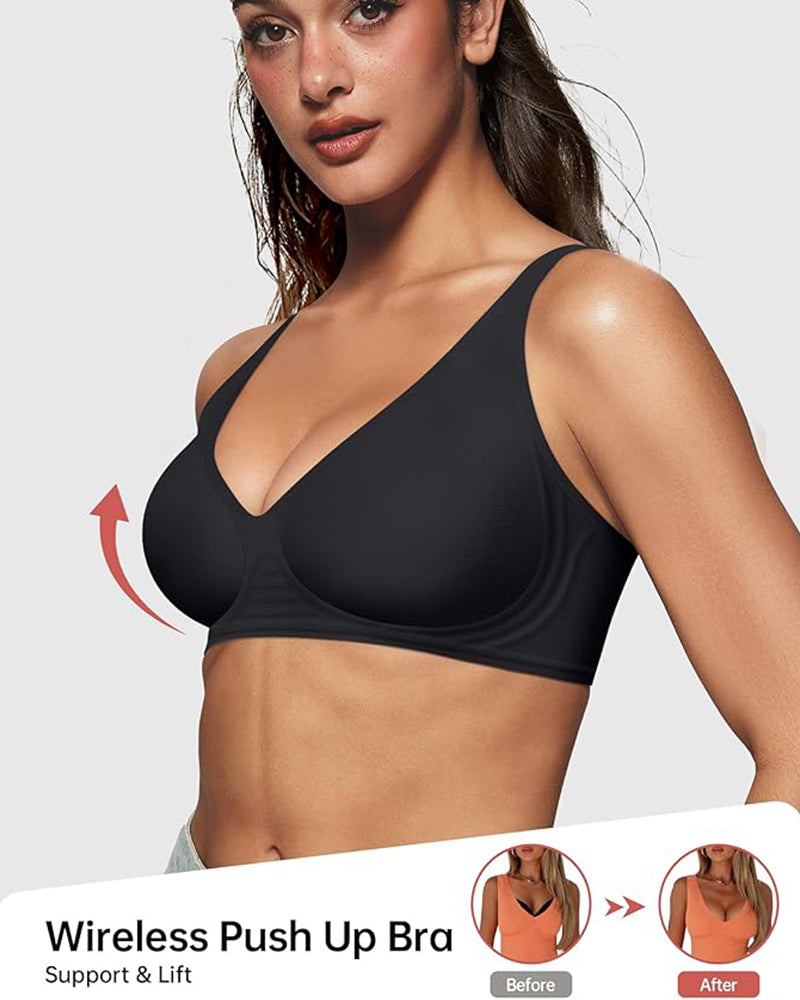 Comfort Fit Seamless Deep V Wireless Bra