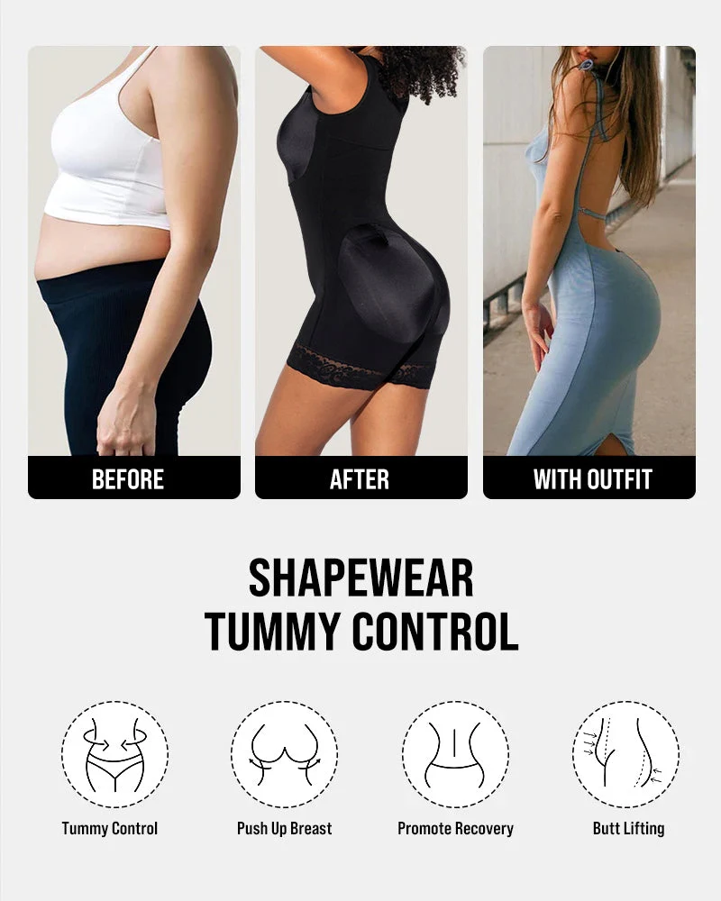 Extra Plus Size Shaper Bodysuit Tummy Control Shapewear With Bra