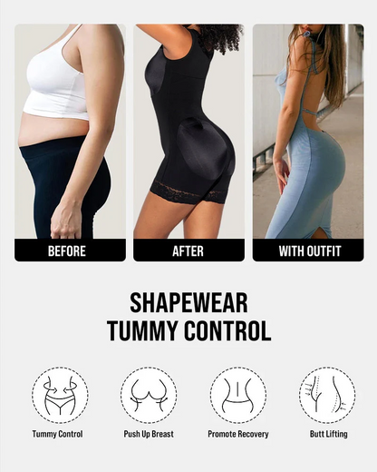 Extra Plus Size Shaper Bodysuit Tummy Control Shapewear With Bra