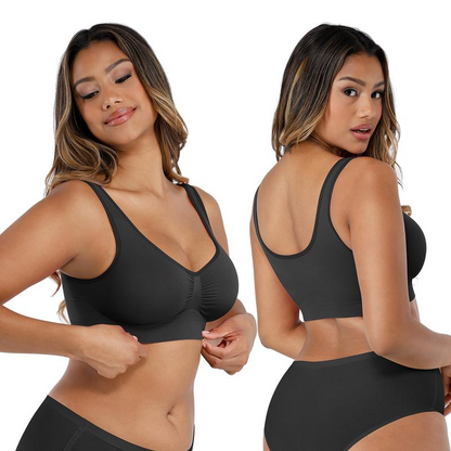 Wide Shoulder Strap Wireless T-Shirt Bra