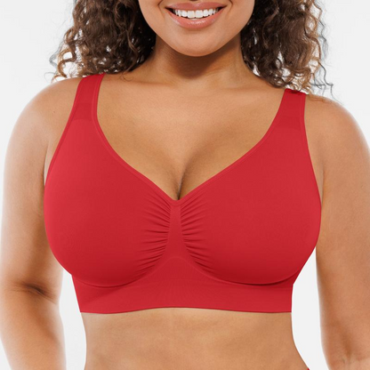 Wide Shoulder Strap Wireless T-Shirt Bra
