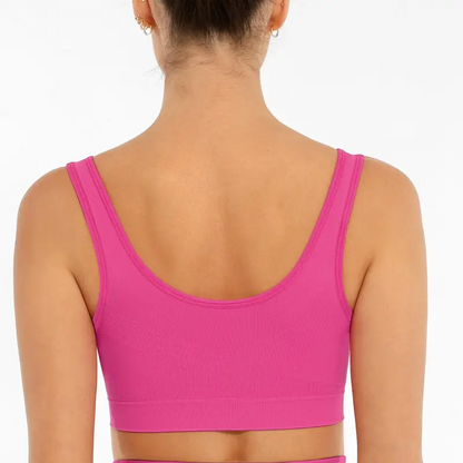 Wide Shoulder Strap Wireless T-Shirt Bra