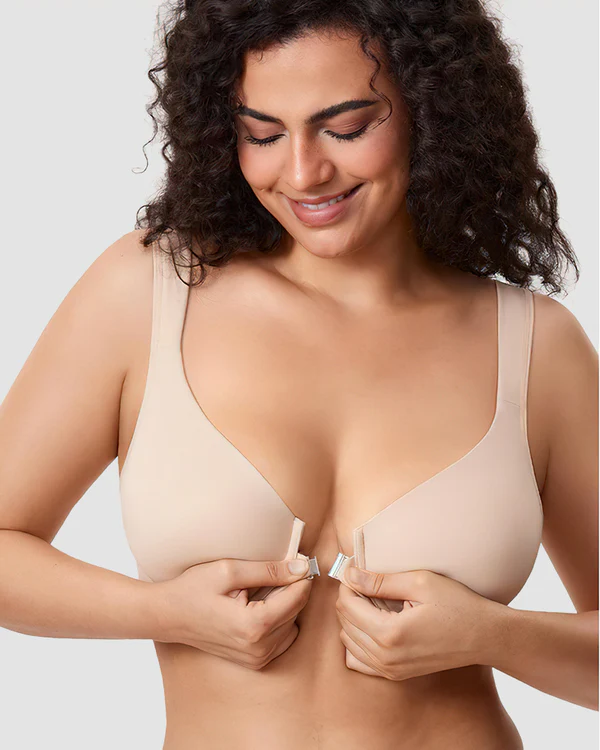 Women's Front Closure Bras Plus Size Underwire Unlined Back