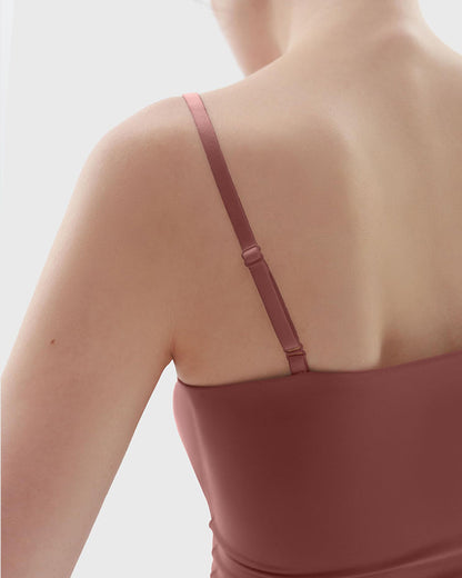 Minimalist Slim Tank Top – Square Neck & Adjustable Straps