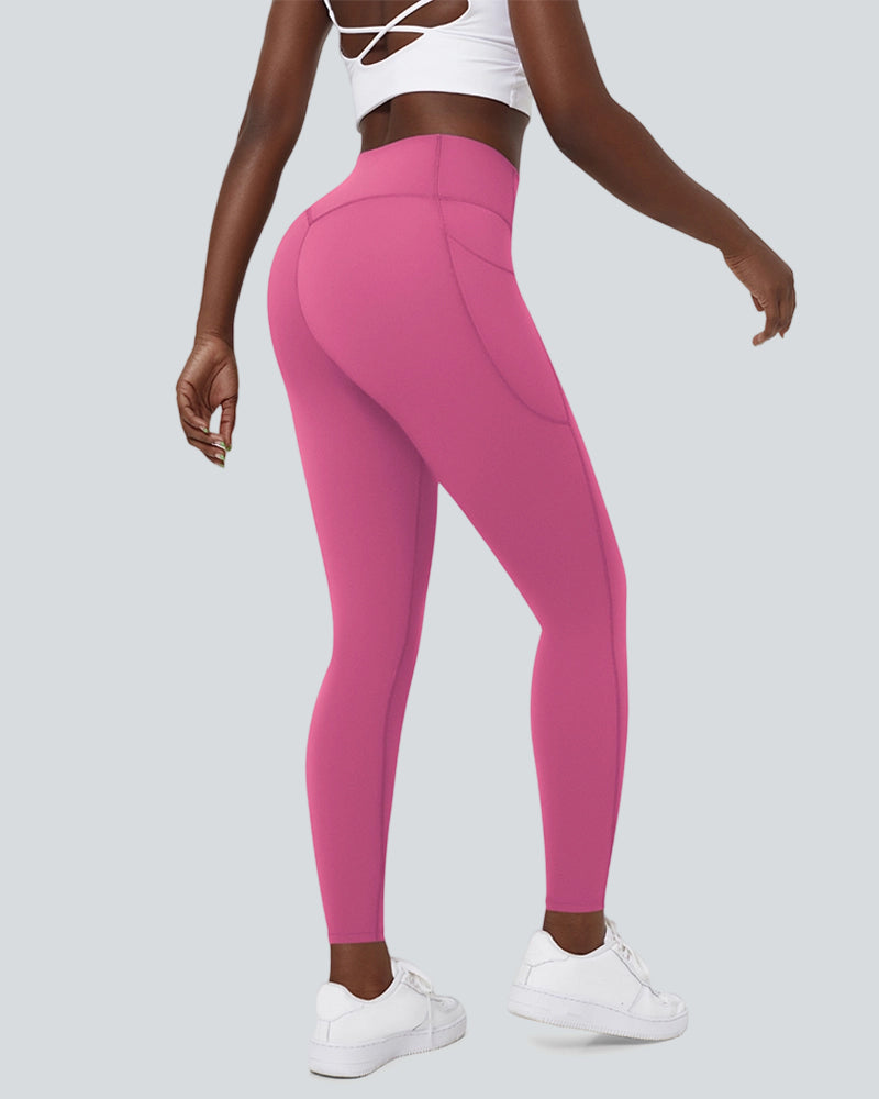 Hoch taillierte, bauchwegformende Trainingsleggings (2er-Pack)