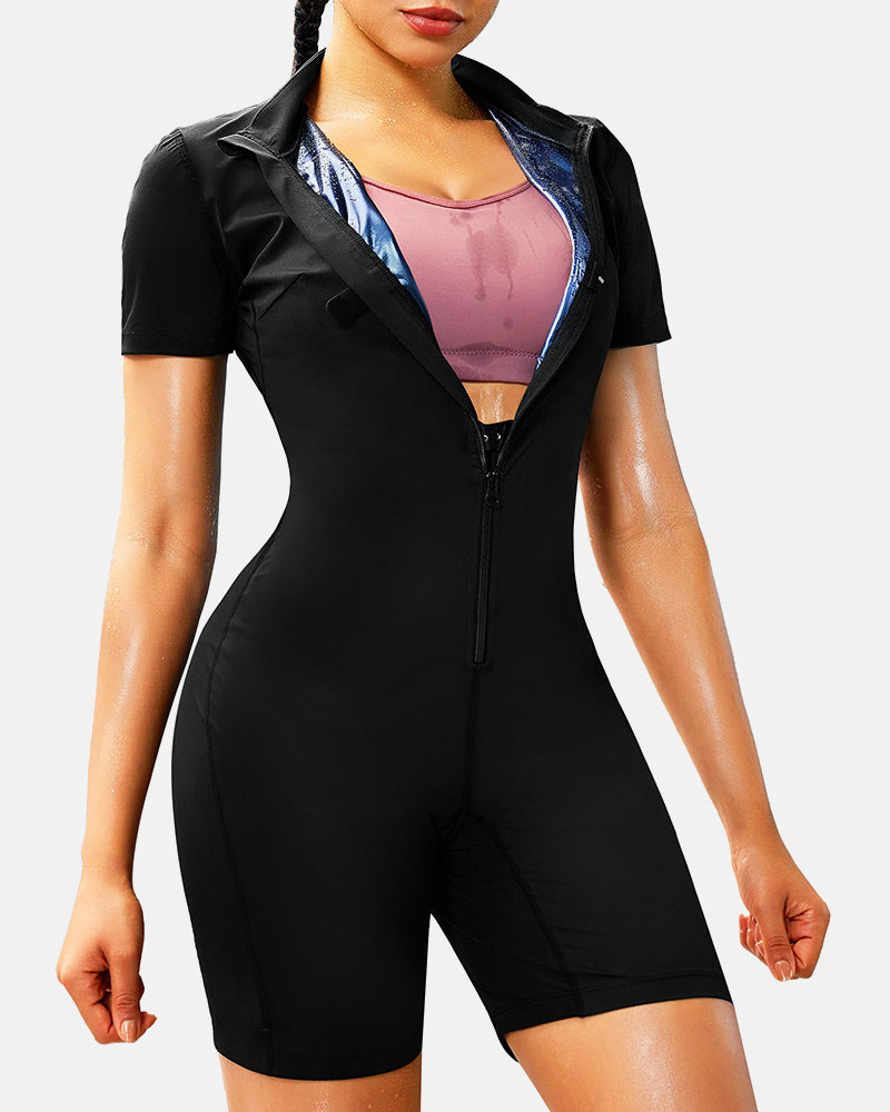 Women's Full Body Sauna Suit for Waist Training and Belly Fat Workouts