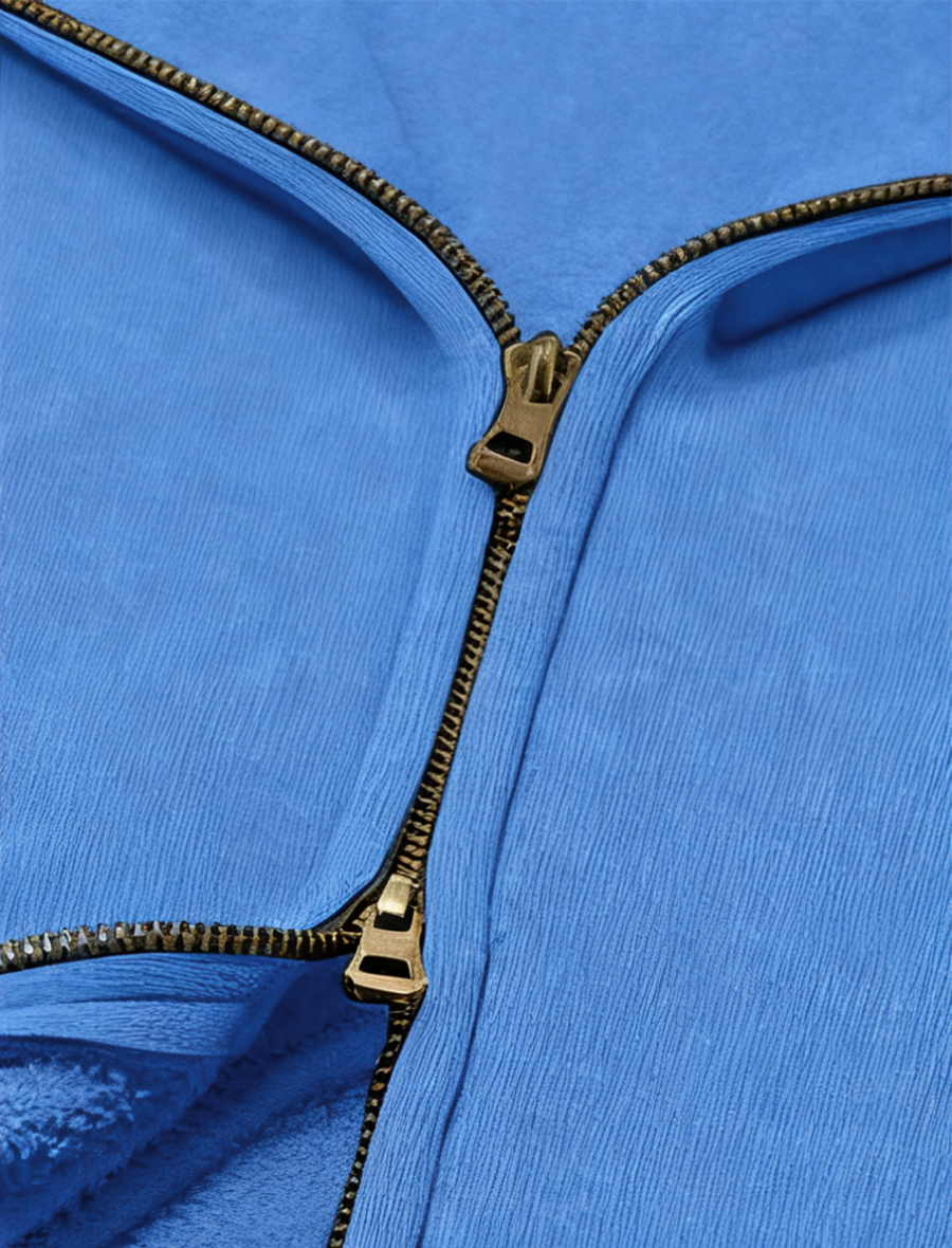 Oversized Unisex Acid Wash Zip Hoodie