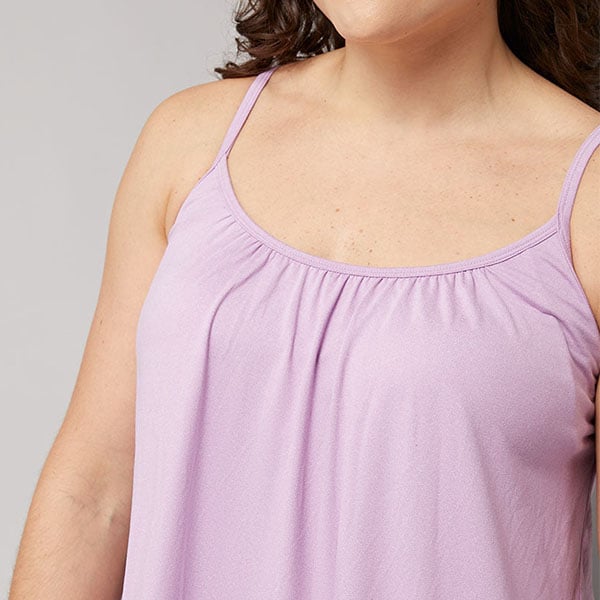 Loose-fitting Tank Top With Built-in Bra