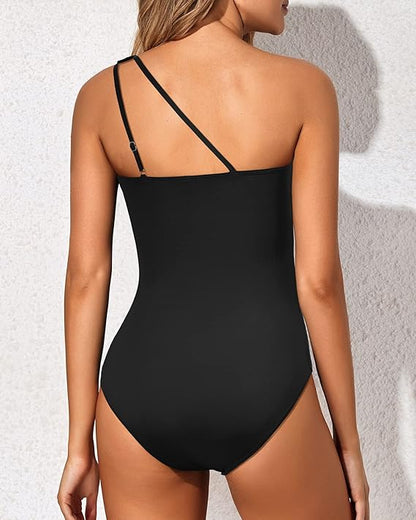 One Shoulder One Piece Swimsuit for Women