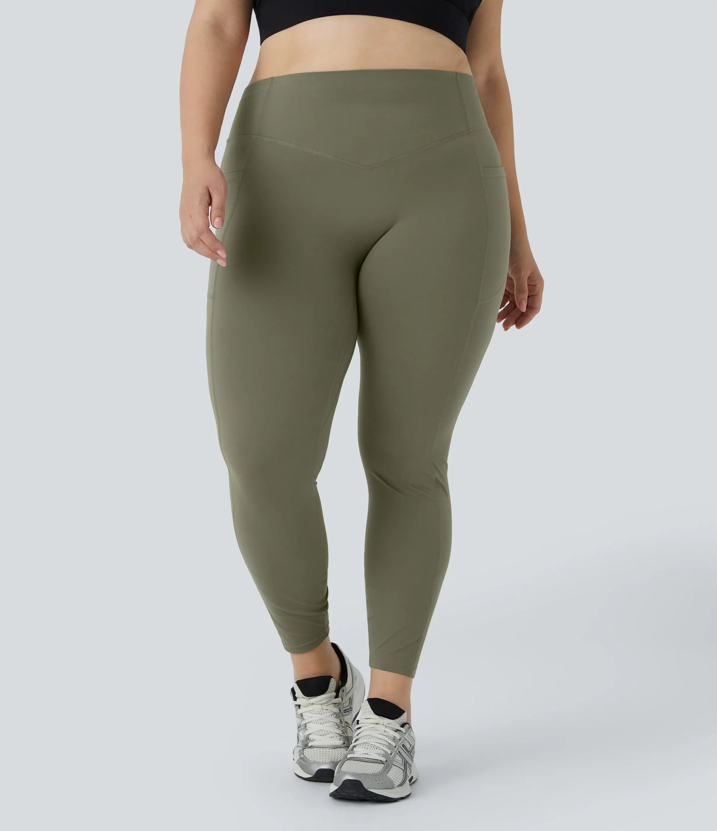 High Waisted Tummy Control Shaping Training Leggings Plus size