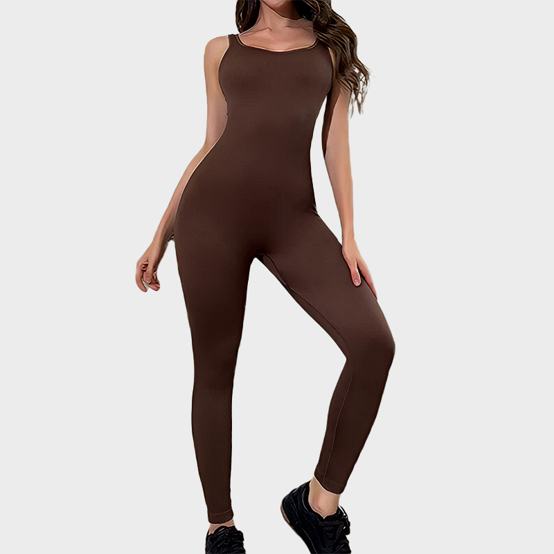 Seamless Square Neck Sport Jumpsuit