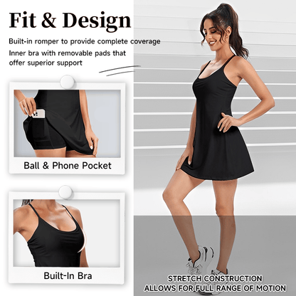 The Ultimate Tummy Control Backless Active Dress