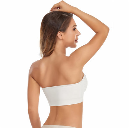 Non-Slip Bandeau Seamless Wireless Strapless Bra