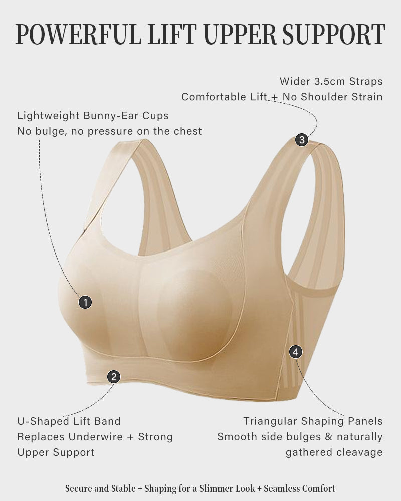 Full Support Wireless Push-Up Minimizer Bra