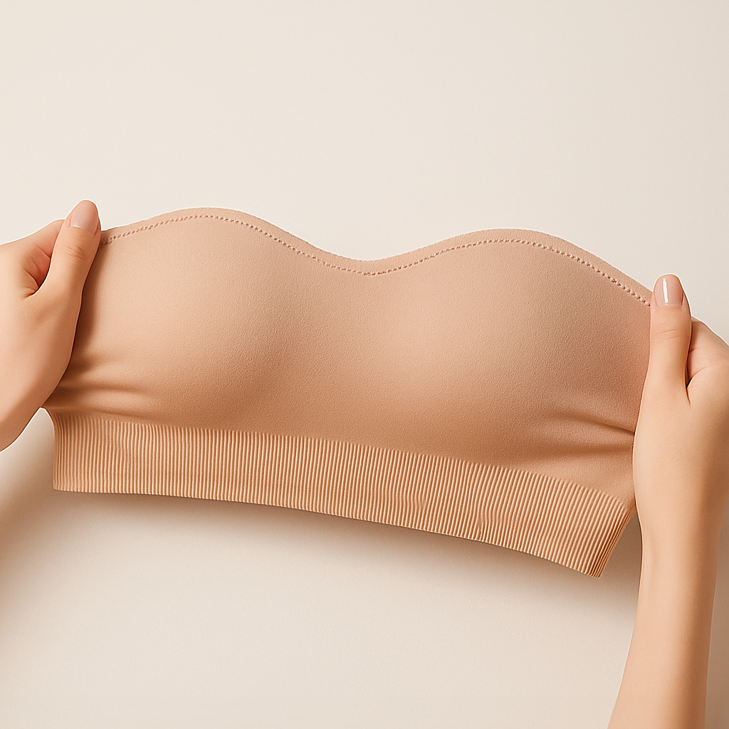 Non-Slip Bandeau Seamless Wireless Strapless Bra