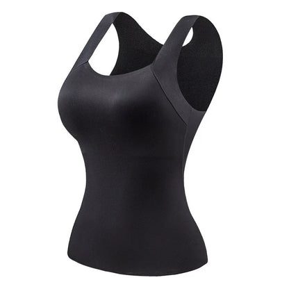 U Neck Shapewear Built-in Bra Tank