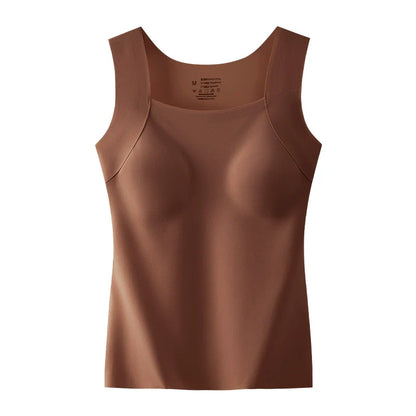U Neck Shapewear Built-in Bra Tank
