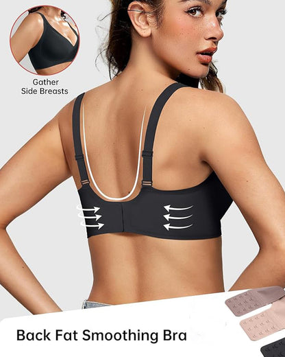 Comfort Fit  Seamless Deep V Wireless Bra