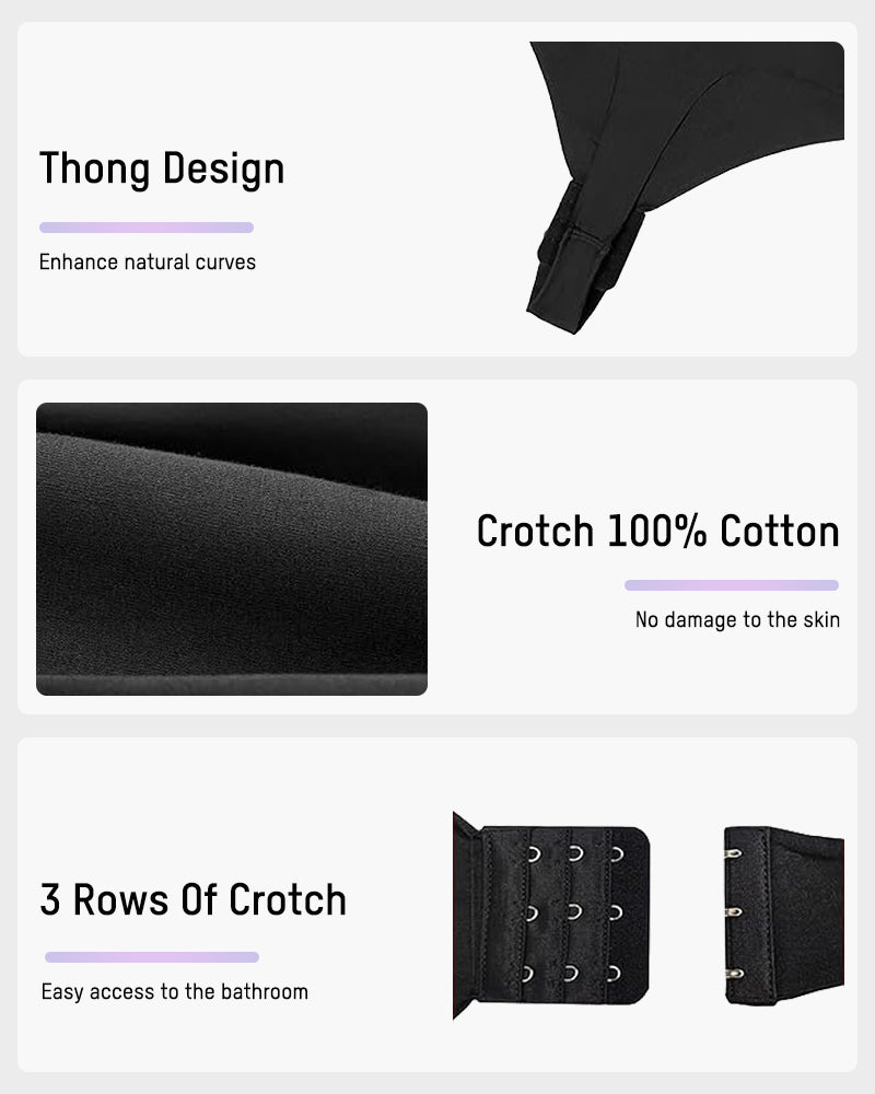 Strapless U Plunge Thong Bodysuit