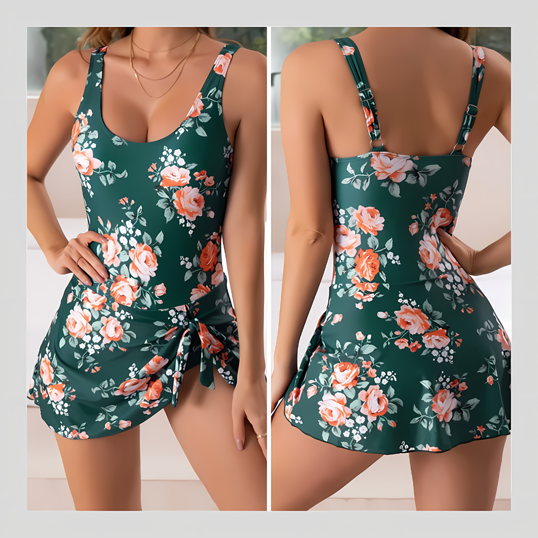 Women's Tummy Control Slim Fit Plus Size One Piece Swimsuit