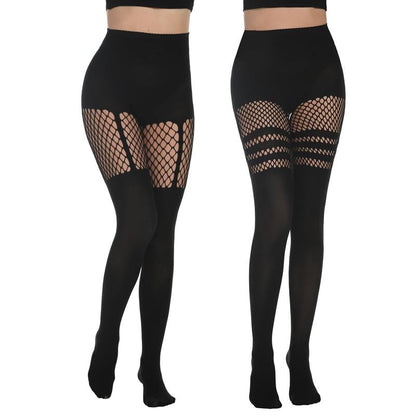 Women's Sexy Fishnet Mock Thigh High Stockings