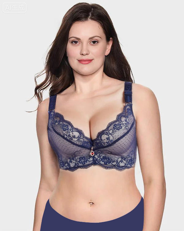 Lace Underwire Padded Push Up Bra
