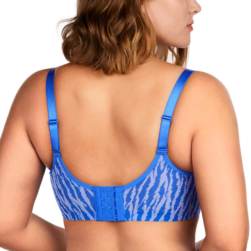 Zebra Wild Breathable Unlined Plus Size Soft Women Bra