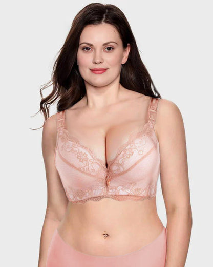 Lace Underwire Padded Push Up Bra