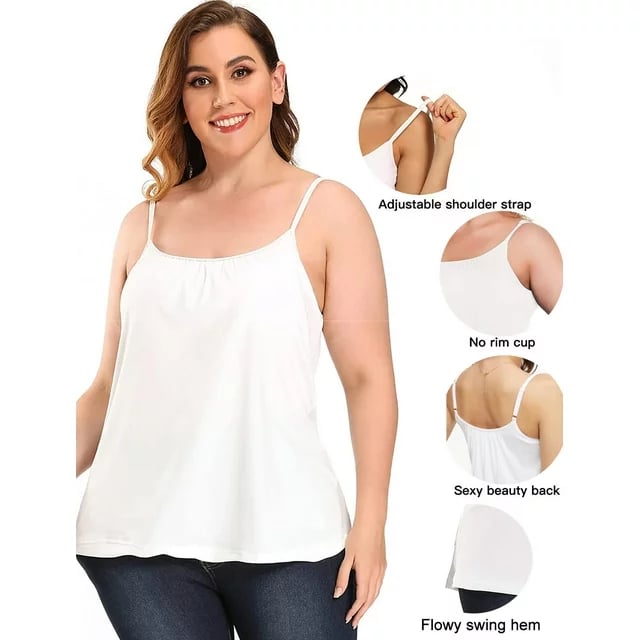 Loose-fitting Tank Top With Built-in Bra