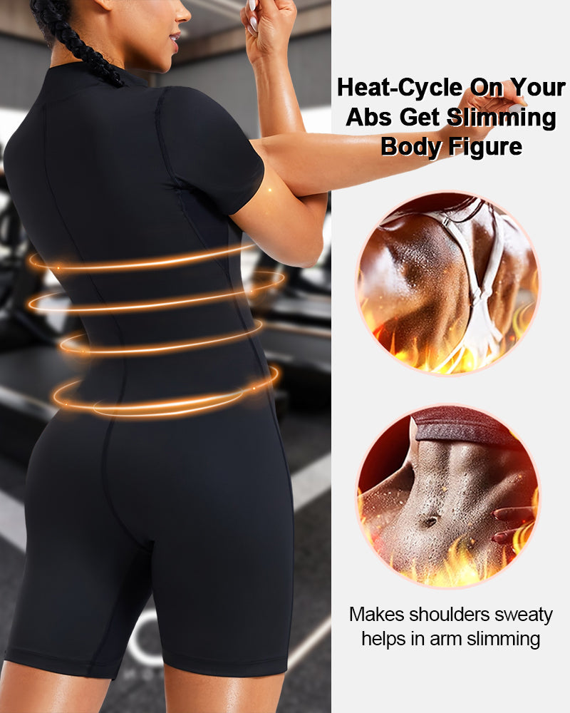 Women's Full Body Sauna Suit for Waist Training and Belly Fat Workouts