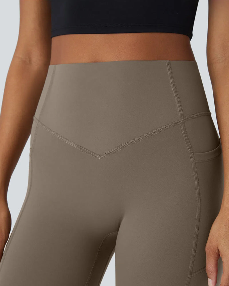 Hoch taillierte, bauchwegformende Trainingsleggings (2er-Pack)